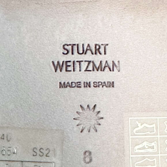 STUART WEITZMAN Kora Women’s 8 Tan Sandals Gladiator Lace Up Shimmer Vacation - Picture 8 of 11